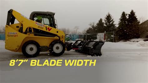 diy skid steer snow pusher|snowex plows for skid steers.